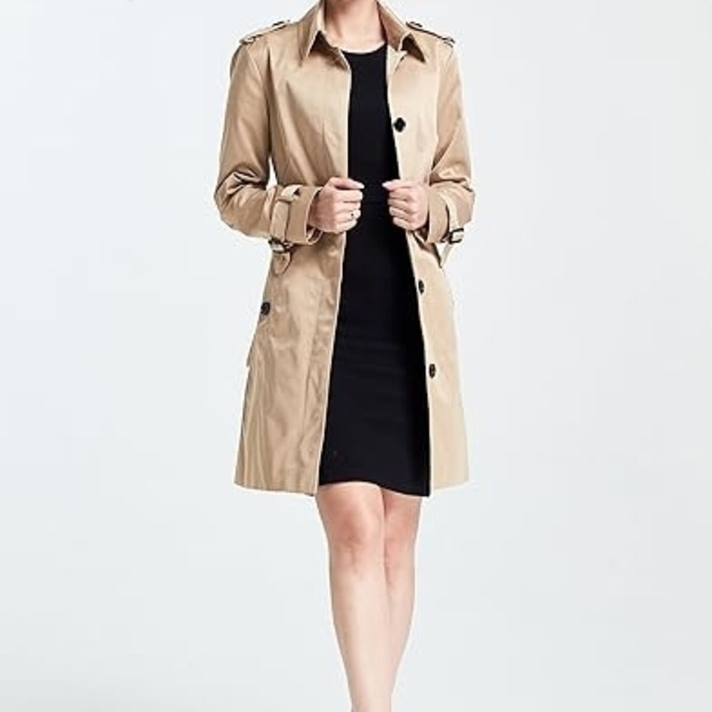Elegant Beige Trench Coat